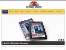 Tablet Screenshot of latinoedgemag.net
